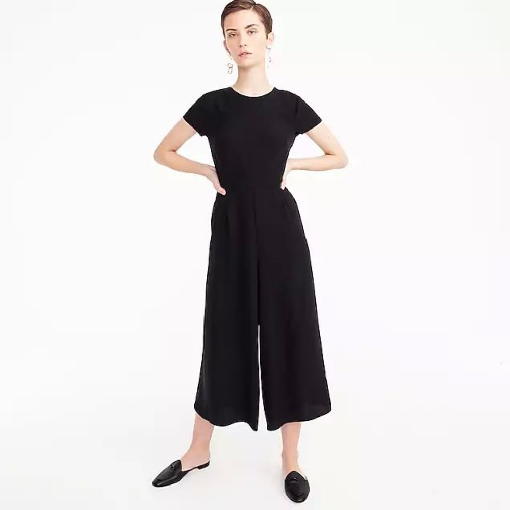 Petite 00 PURPLE J.Crew wrap-back jumpsuit